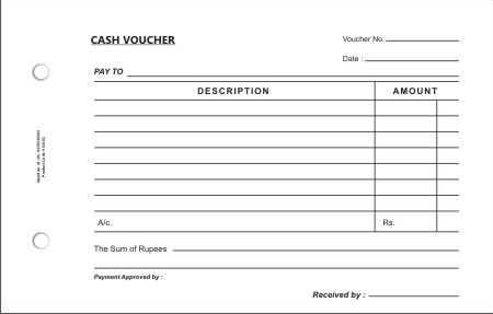 Cash Voucher Book, Size : 4.5 at Best Price in Nashik - ID: 2061829 ...