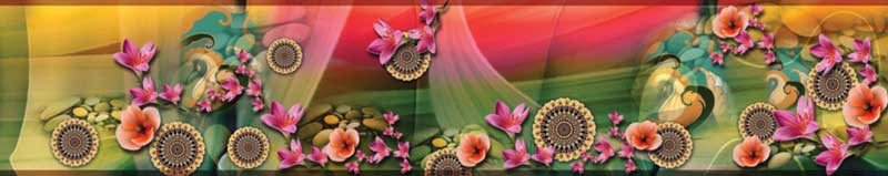 Beautiful Pink Flower Print Saree