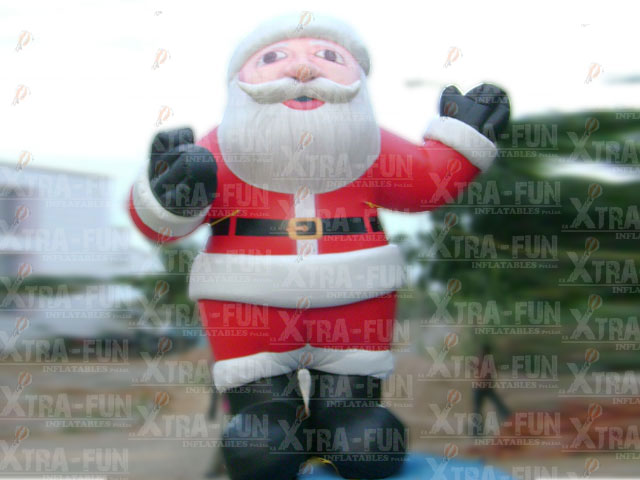 Inflatable Santa, Color : Red