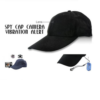 Spy Cap Camera With Vibration Alert