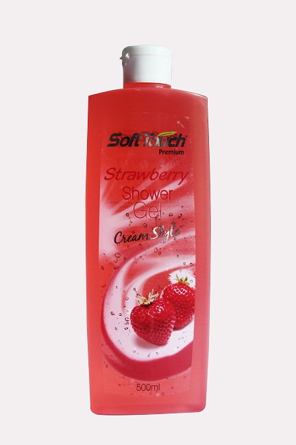 Soft Touch Strawberry Shower Gel Cream Style (red)