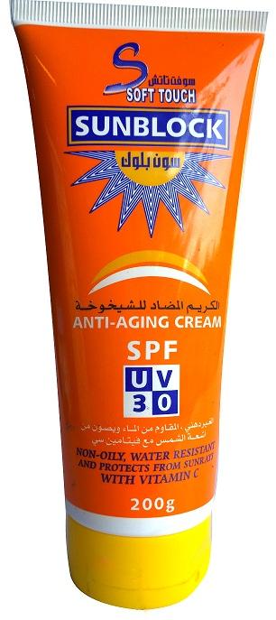 Soft Touch Sunblock Anti-aging Cream (uv 30)
