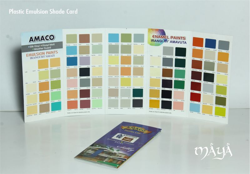 Acrylic Emulsion Shade Card Designing