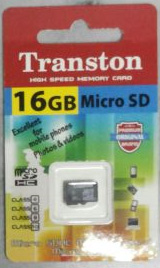 Micro SD cards 16 GB