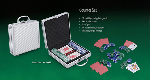 Rectangular Acrylic Poker Counter Set