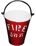  Fire Bucket with stand, Capacity : 9 ltrs