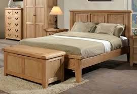 wooden double bed