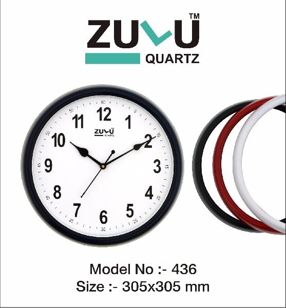 Zulu Quartz wall clock, Dimension : 12X12 Inch