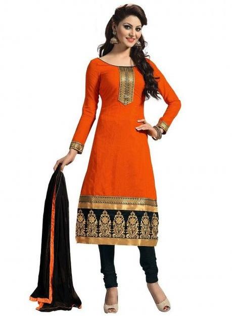 Orange Designer Salwar suit R-76