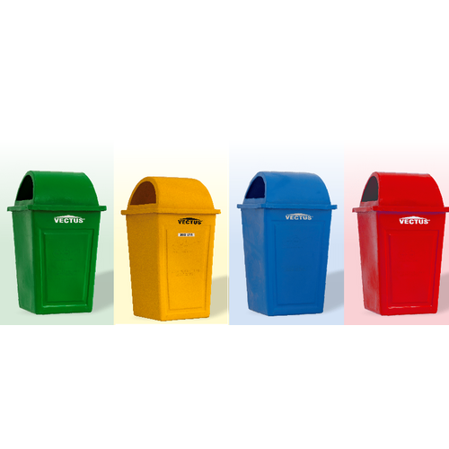 Standing Litter Bin, Capacity 80, 100, 120, 150, 200 ltrs, Color