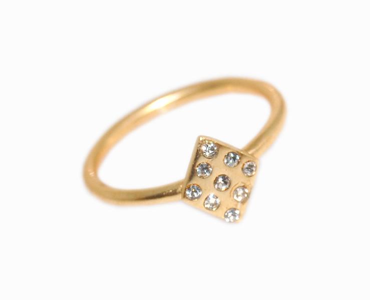 Gold Plated Stone Ring, Gender : Female