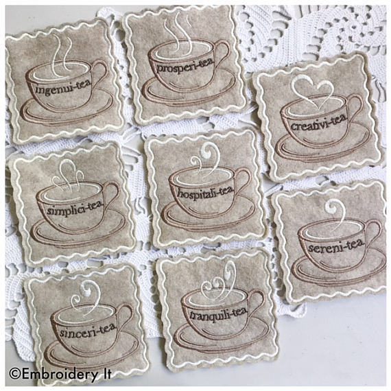 Inspirational Teacup Coasters