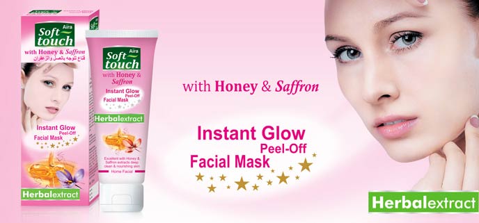 Aira Soft Touch Honey & Saffron Instant Glow Peel-Off Facial Mask