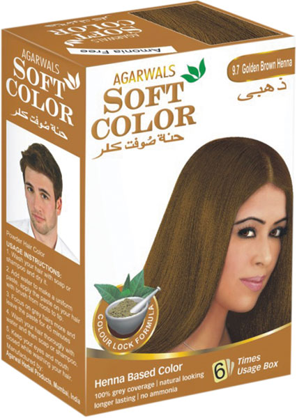 Golden Brown Henna Hair Color