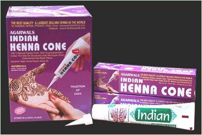 Henna Tube, Henna Cones