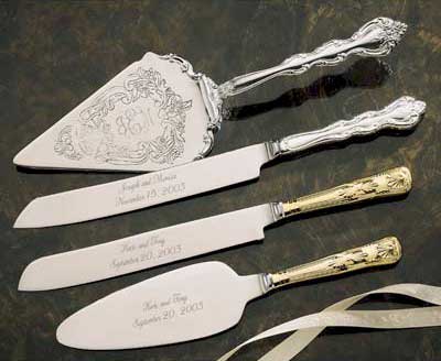 Silver Plated Cake Servers
