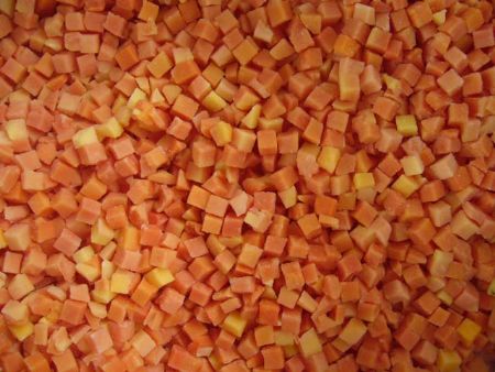 Frozen Papaya Dices, Iqf Papaya Dices