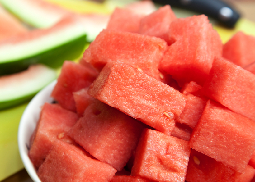 Frozen Watermelon Slices, Frozen Watermelon Dices