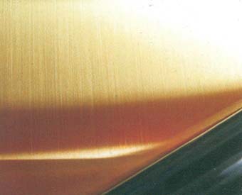 Hairline Gold Finish Stainless Steel Sheet
