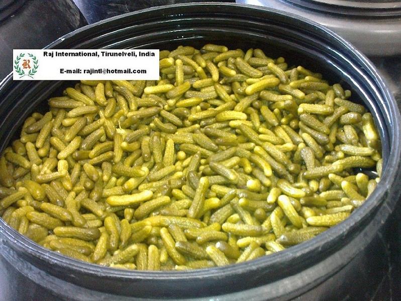 Pickled gherkins 1-4 cm