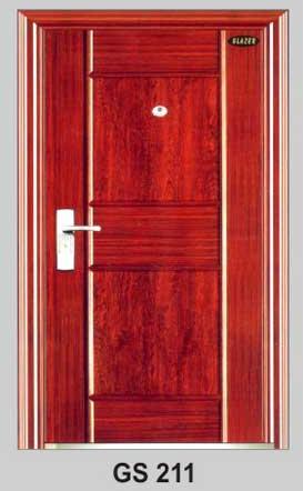 GS-211 Metal Security Doors, Shape : Rectangular