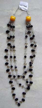 Plain Glass Beaded Necklace -02, Occasion : Casual Wear