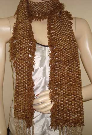 Cotton Hand Knitted Scarves -120, Style : Antique