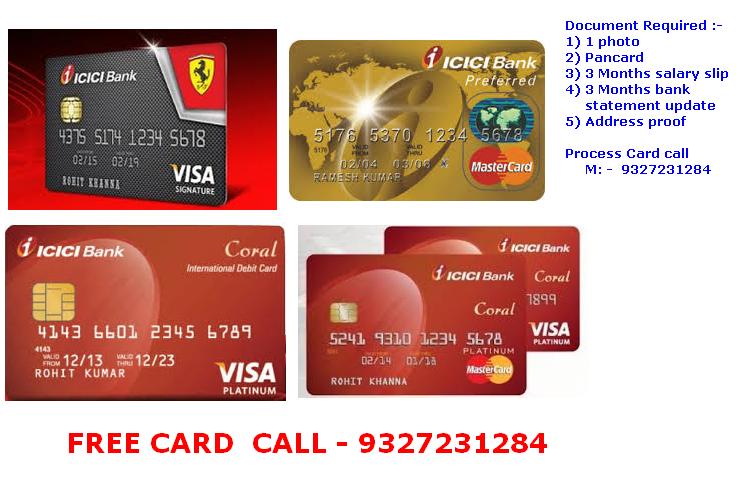 icici Credit Card services