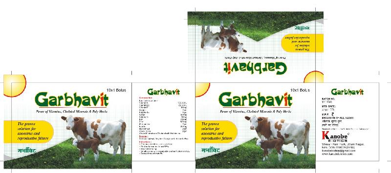Garbhavit Bolus, for Animals Use, Packaging Type : Bottle, Box
