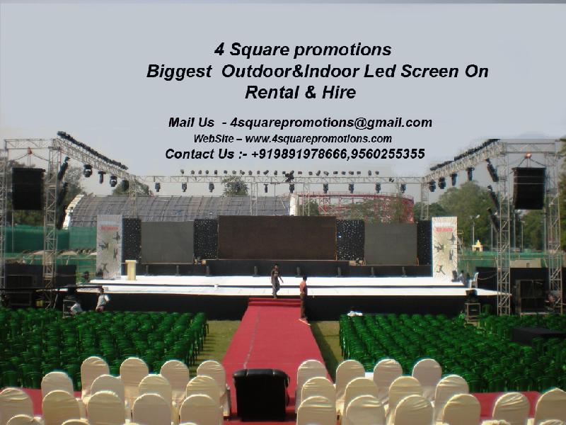 low cost outdoor led screen on rental