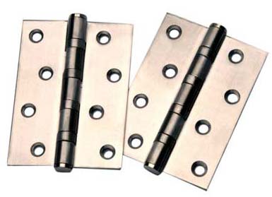 Polished Stainless Steel Door Hinges, Color : Silver