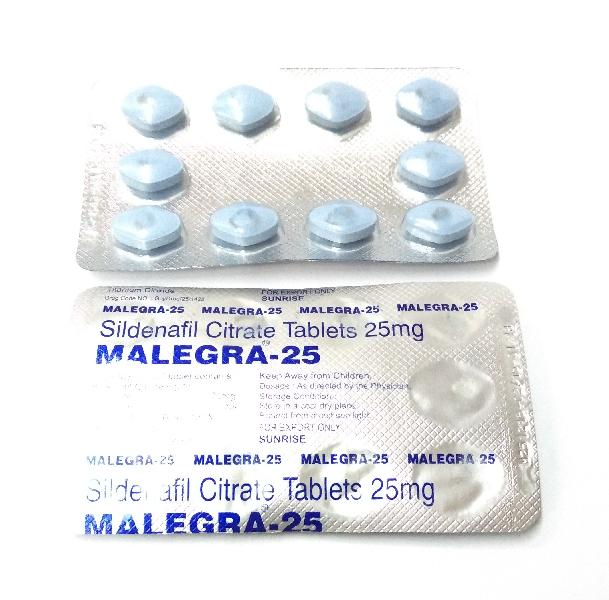 Malegra  25 Mg Tablets