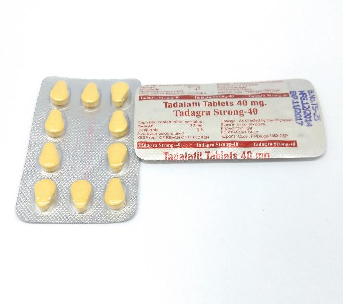 Tadagra Strong 40 Mg Tablets