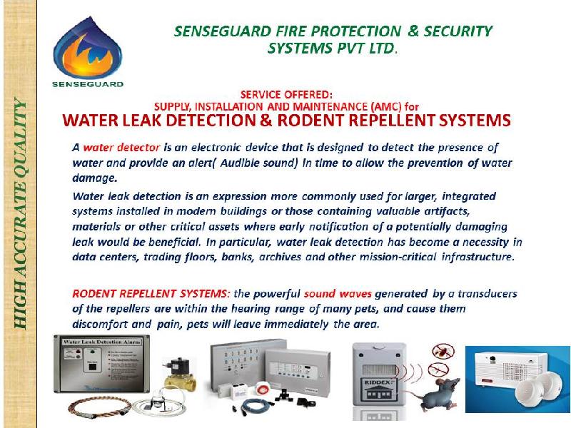 WATER LEAK DETECTION & RODENT REPELLENT SYSTEMS