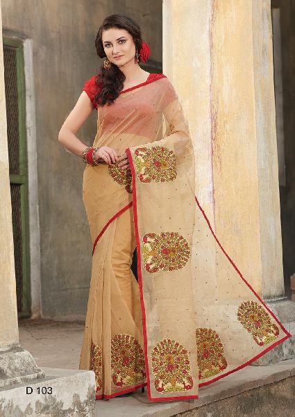 Chanderi Saree Beige