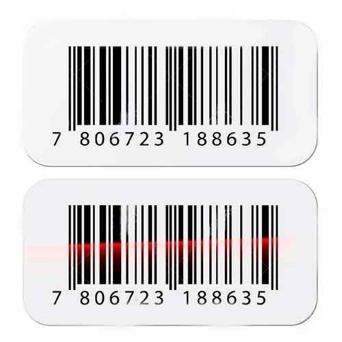 Epoxy Barcode Stickers, Shape : Rectangular