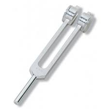 TUNING FORK WITH WEIGHTS