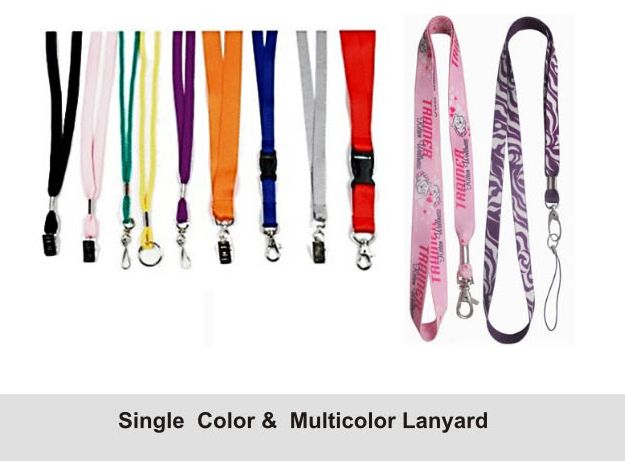 Cotton Multicolor Lanyards, Size : 20mm
