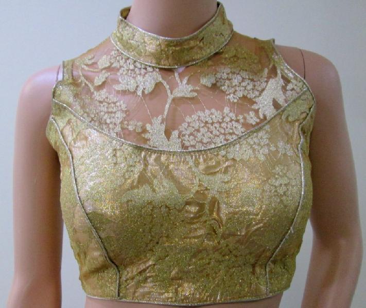  Net Kt readymade blouses, Color : golden