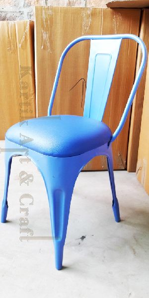 Metal Tolix Chair With Cushion Seat Manufacturer In Jodhpur
