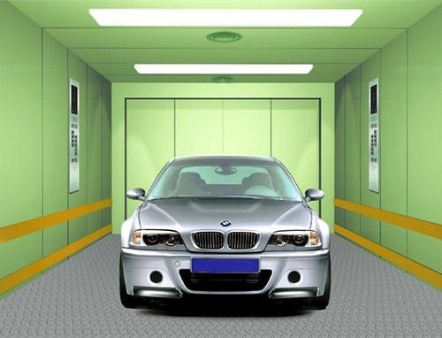 Recatangular Polished Mild Steel Car Elevator, for Garage, Certification : CE Certified