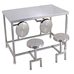 Stainless Steel Dining Table Set, Pattern : Plain, Size : Multisizes
