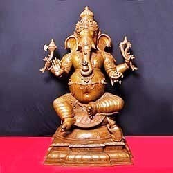 Sitting Ganesh Bronze Statue