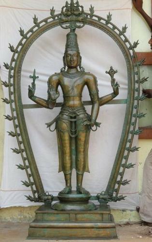 Srinivasa Perumal Religious Stone Statue