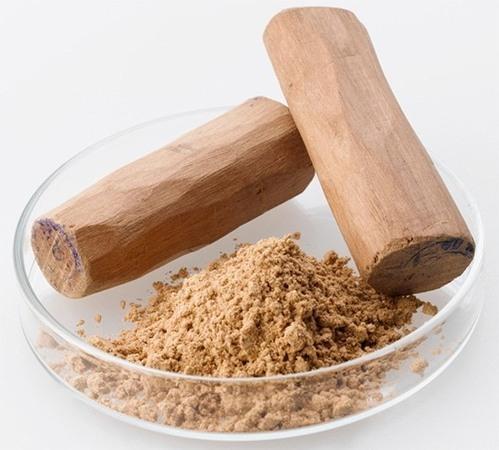 Menaja Natural Sandalwood powder, for Medicinal, Skin Car, Good Remedy Dry Skin, Packaging Type : Plastic Bag