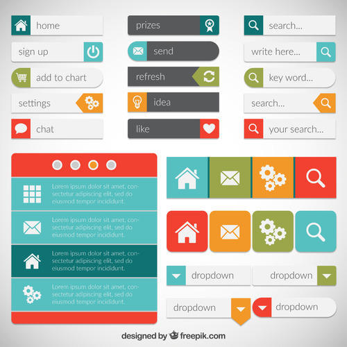 Web Elements (Buttons, User Interface etc.)