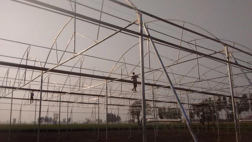 Polyhouse Structure Installation