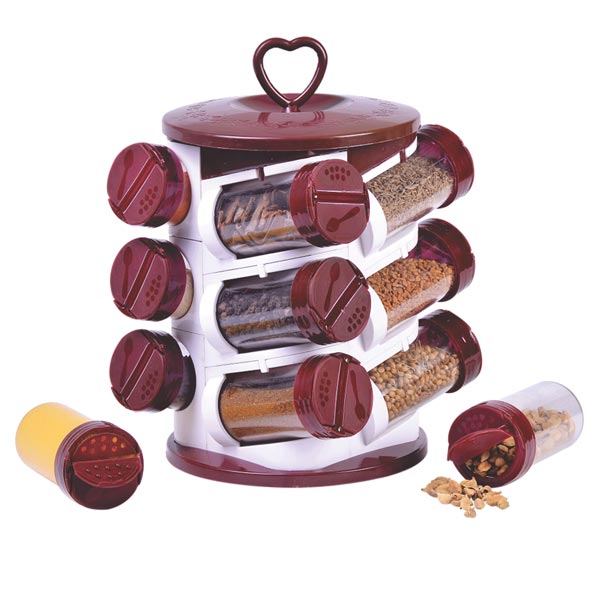12 Piece Spice Jar Set, Color : Transparent