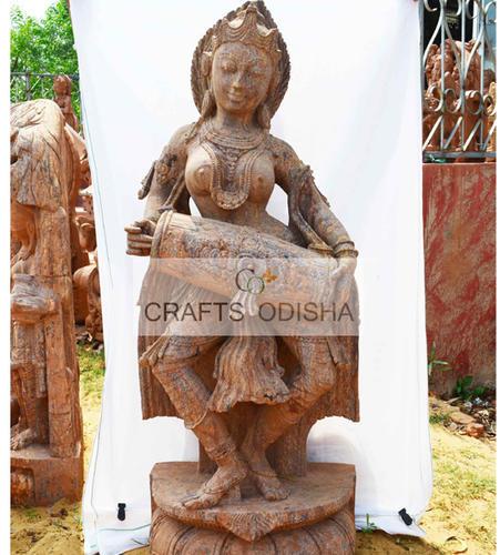 Sandstone Dancing Lady dancing statue, for Garden/Home decoration