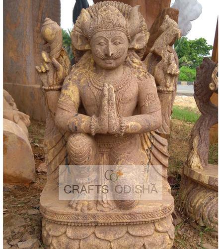 Crafts Odisha Sandstone Harihar bahan statue, for Garden/Home decoration